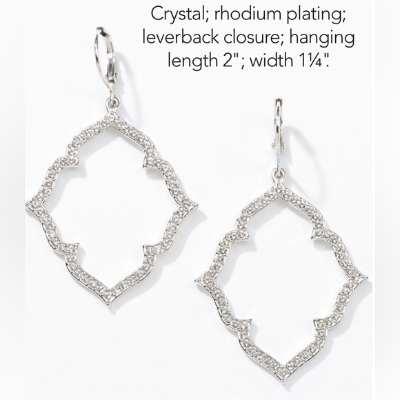 Touchstone by Swarovski crystal earrings. - Picture 1 of 2
